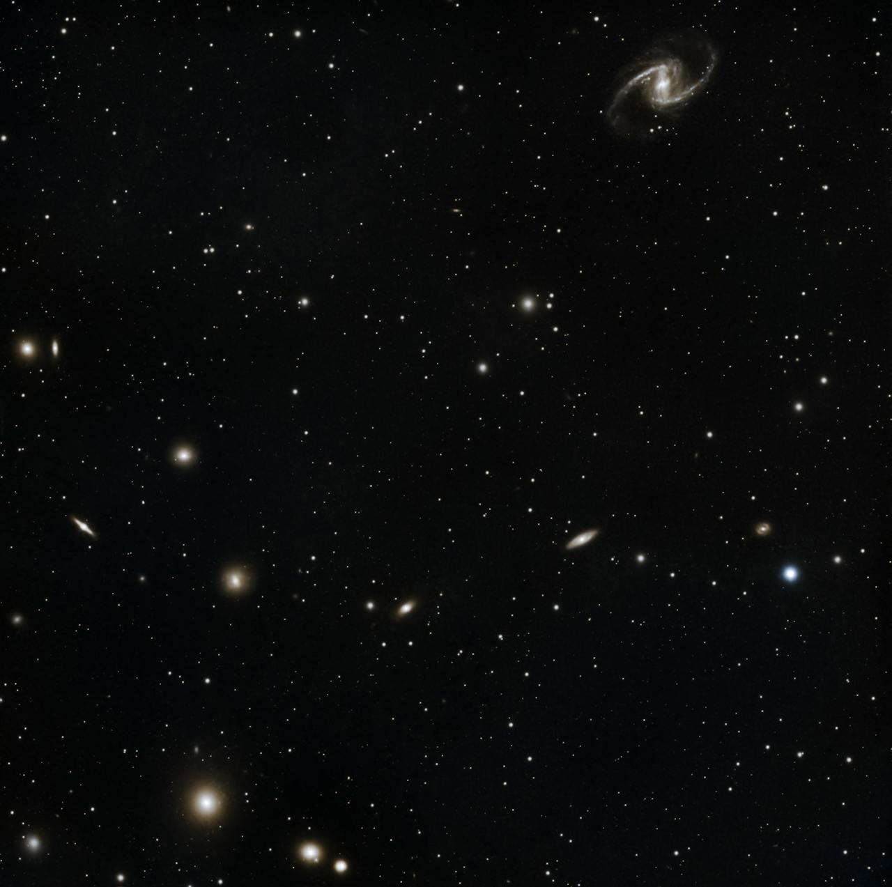 Captivating image of a spiral galaxy with distant stars, shot in São Pedro de Alcântara, Brazil.